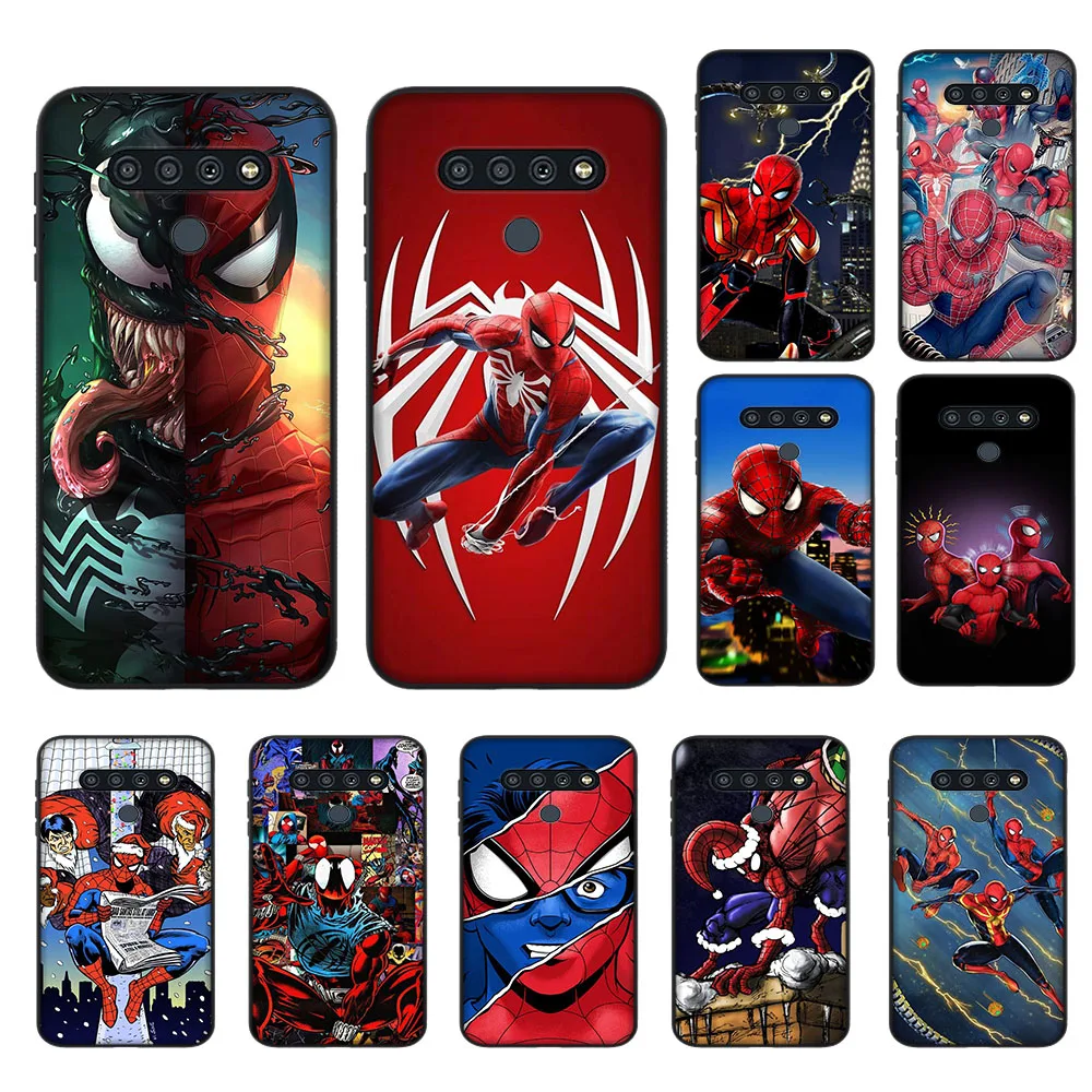 D-11 spider man Cover for Huawei Y5P Y6 Y6S Y6P Y7 Y7A Y8P Y8S Y9 Y9A Y9S Prime Black Phone Case