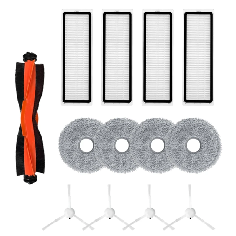

For Xiaomi Mijia 3S B108CN Robot Vacuum Cleaner Roller Main Side Brush Hepa Filter Mop Pad Spare Parts Accessories