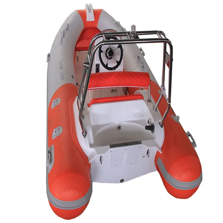 Жесткая надувная лодка из стекловолокна с двойным корпусом ПВХ и гипалона 390