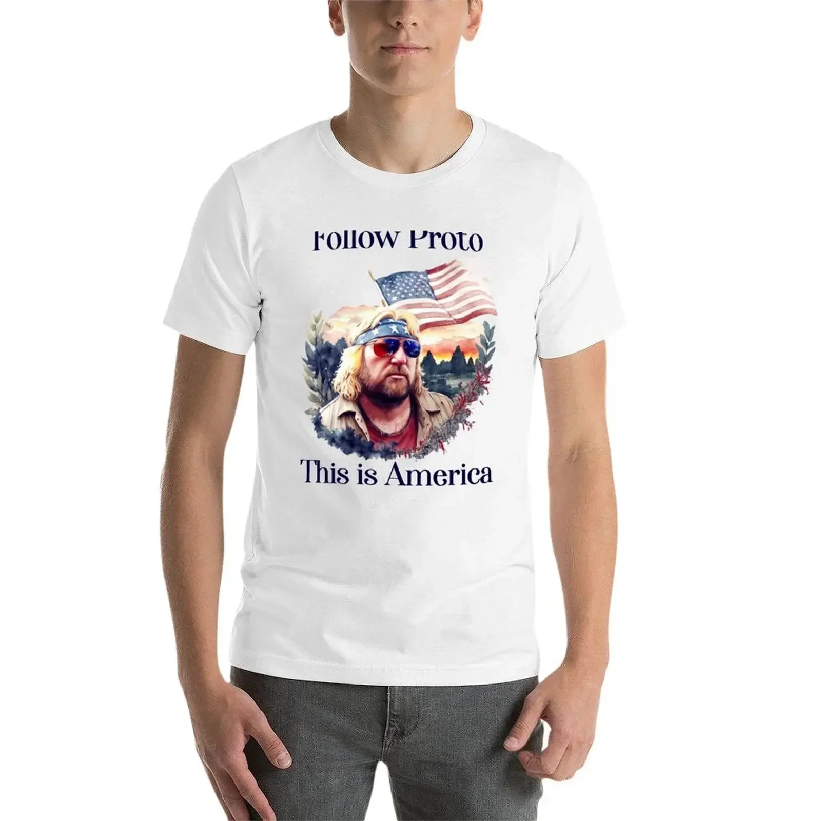 Футболка Fed Smoker Follow Proto This is America YMH рубашки большого размера футболки с рисунком