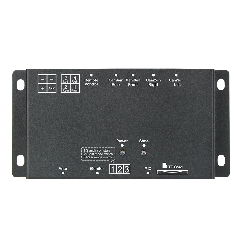 

Factory Directly Shipping, 6 Channel Car Recorder Vehicle Video Control Box Splitter with Remote Control Car Camera System