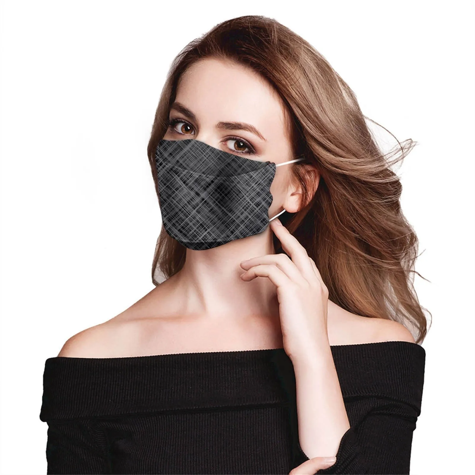

2022 KF94 одноразовая маска для лица для взрослых, для защиты от вирусов, 4-слойная, в форме рыбы, против пыли, дышащая маска