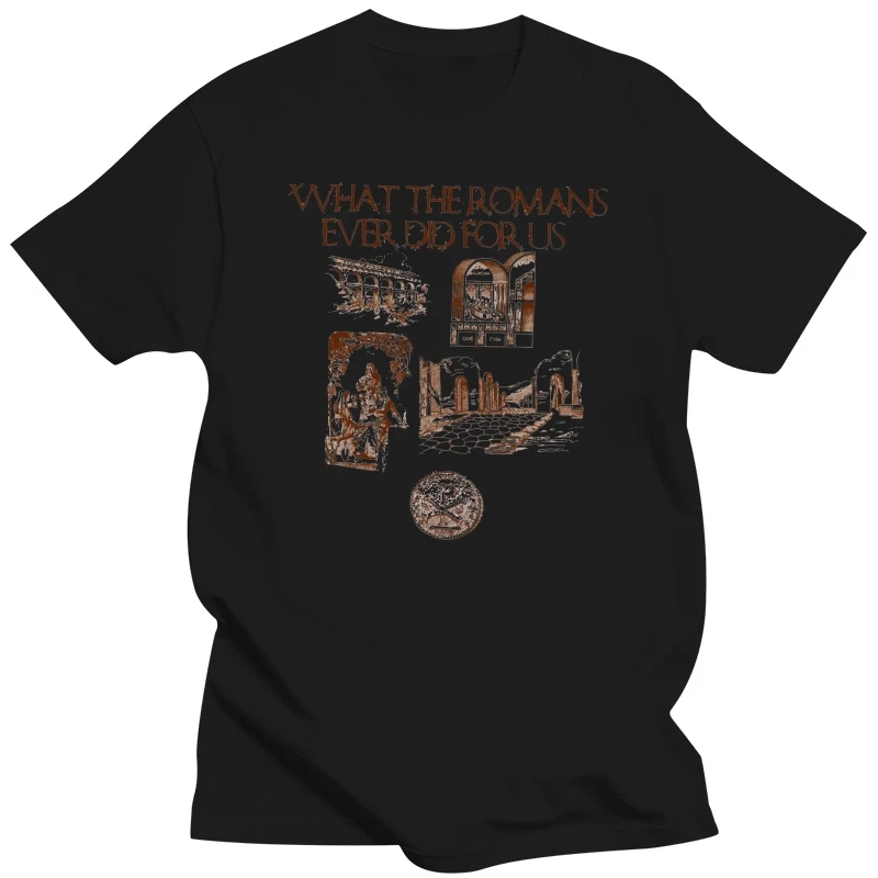 

Inspired by Monty Python T Shirt - What The Romans Ever Did For Us Cult Movie summer o neck tee, free shipping cheap tee