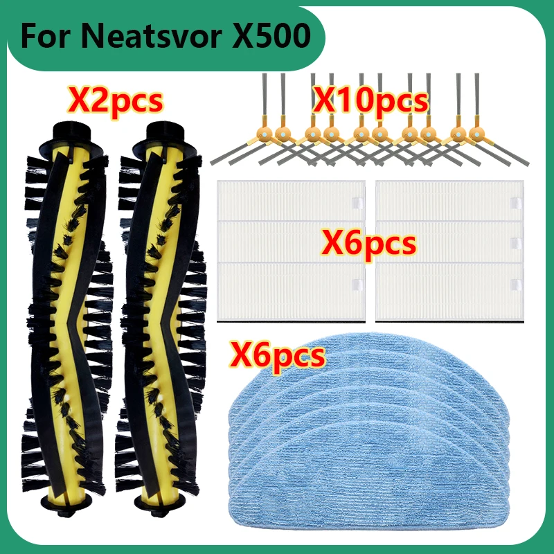 

Для Neatsvor X500 X520 X600 Pro Tesvor X500 T8 S6 Ikhos Create NetBot S15 Запчасти для пылесоса Hepa фильтр Швабра основная щетка