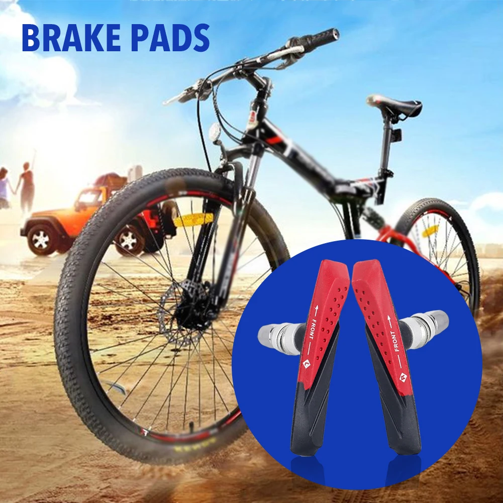 

Bike V Brakes Set Bicycle Brake Pads Bike Accessories Replacement Parts bicycle accessories for Most Bicycle Road Bike