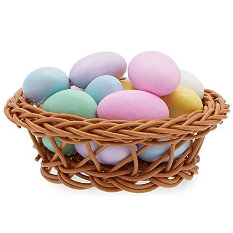 Миниатюрные тканые корзины для подарков и украшений поделки Декор фотореквизит