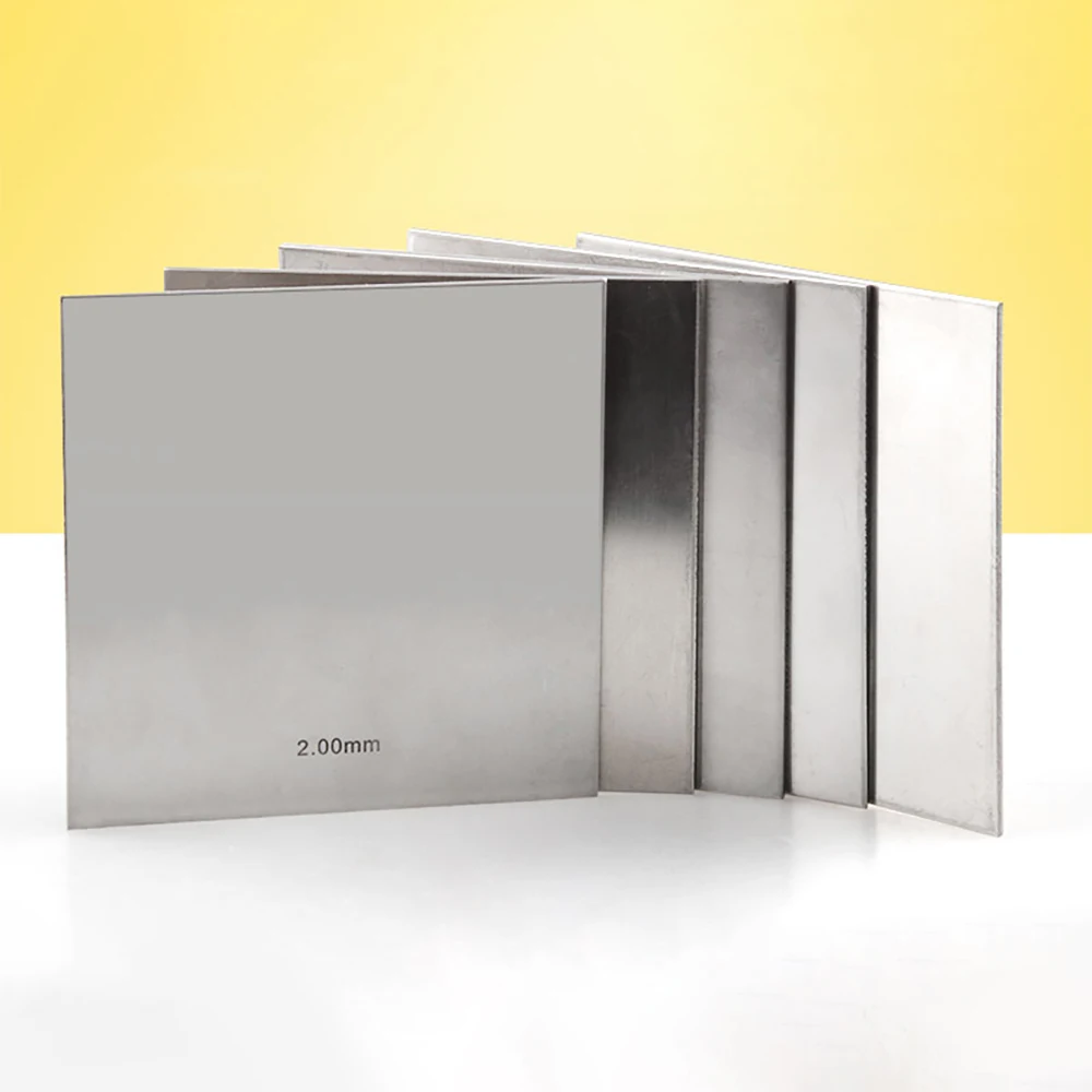 1 шт. толщина 0 01-0 45 мм 301 нержавеющая сталь квадратная пластина полированная лист