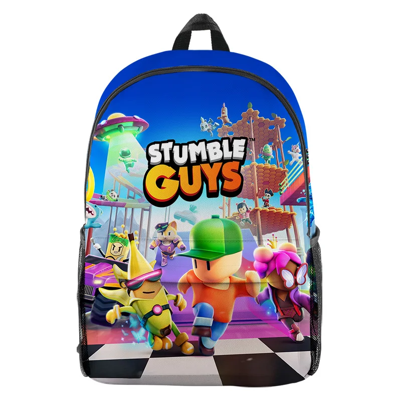 

Game Stumble Guys Print Backpack Boys Girls Cartoon School Bag Casual Students Bookbag Travel Rucksack Teenager Laptop Knapsacks