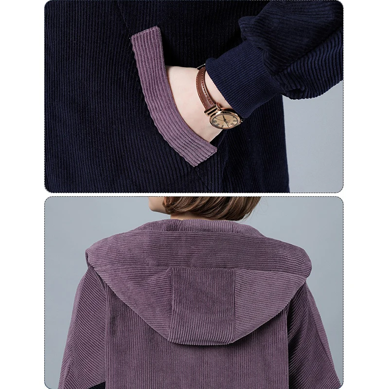 Женское короткое пальто новинка 2024 весенне-осенняя вельветовая ветровка женская