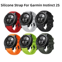 soft silicone strap fashion 20mm watch band bracelet for garmin instinct 2s replaceable rubber wristband