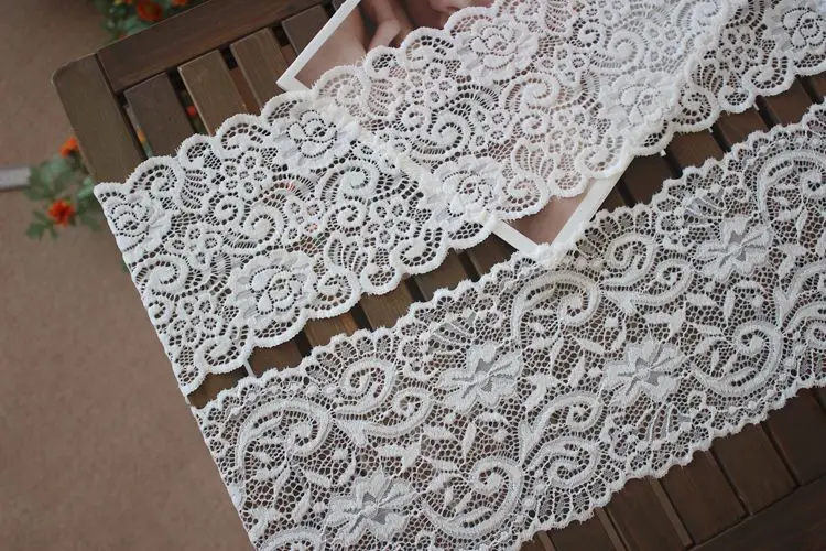 10 ярдов/партия эластичная кружевная отделка ширина 15 см | Дом и сад