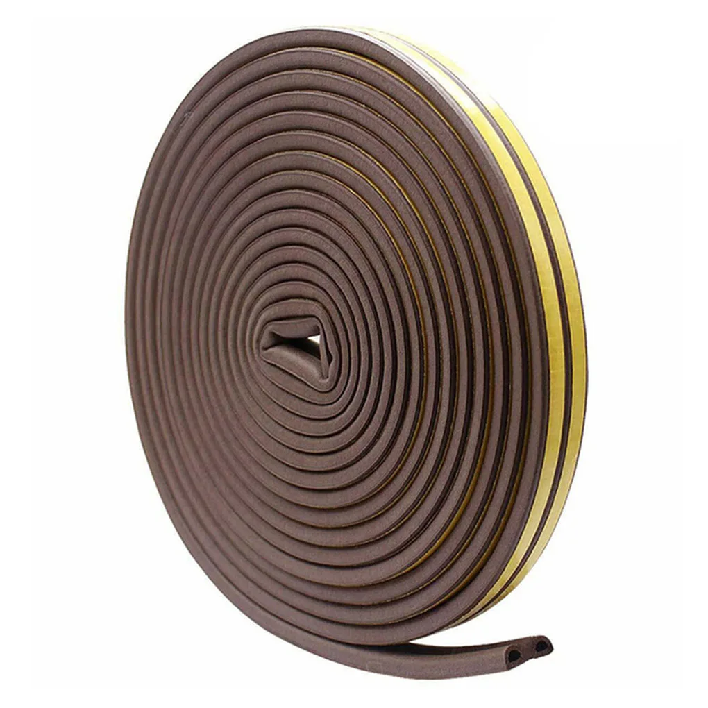 

Самоклеящееся уплотнение, прокладка для дома, двери, окна, щелей, уплотнение, тяговое отверстие, самоклеящаяся лента типа D, 10 м