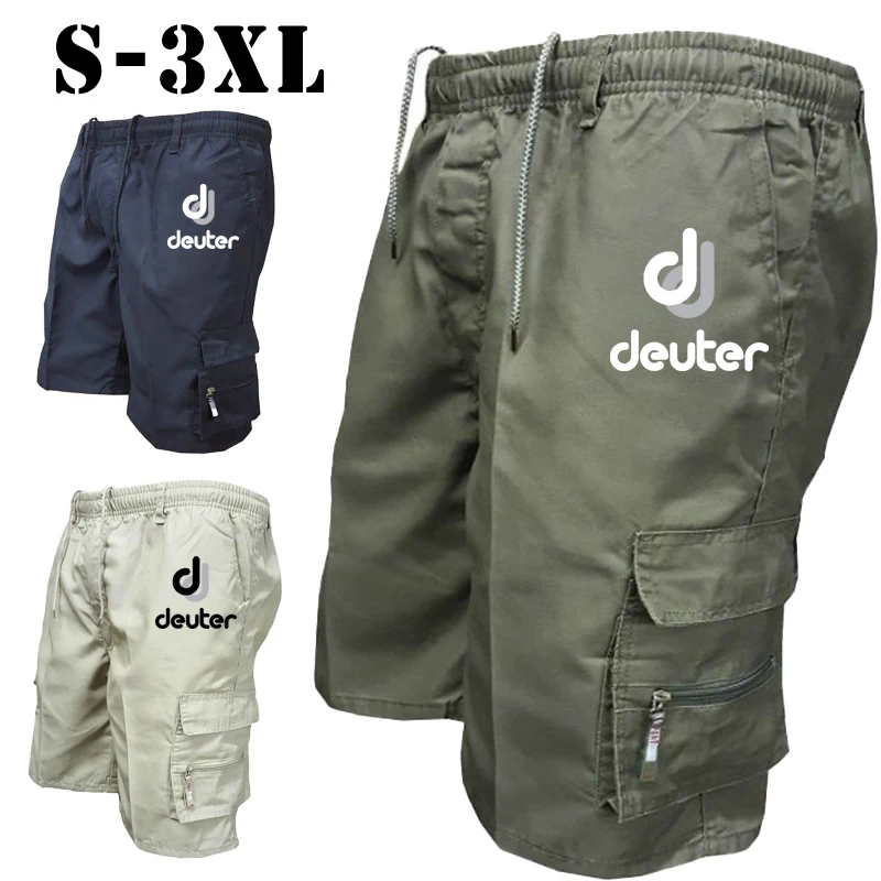 Summer Mens Fashion Printed Cargo Shorts Casual High Quality Shorts Men Sport Short Casual Outdoors Trouser S-4-3XL