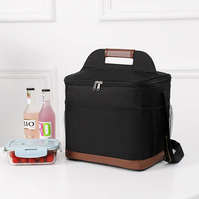 Thickened Outdoor Oxford Bento Bag Warm Cold Large Capacity Portable Lunch Picnic Handbags