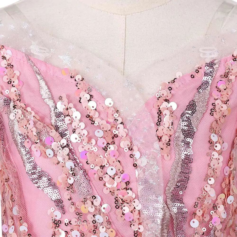 Костюм для косплея Wicked Disguise Glinda детское платье в стиле фэнтези детский розовый