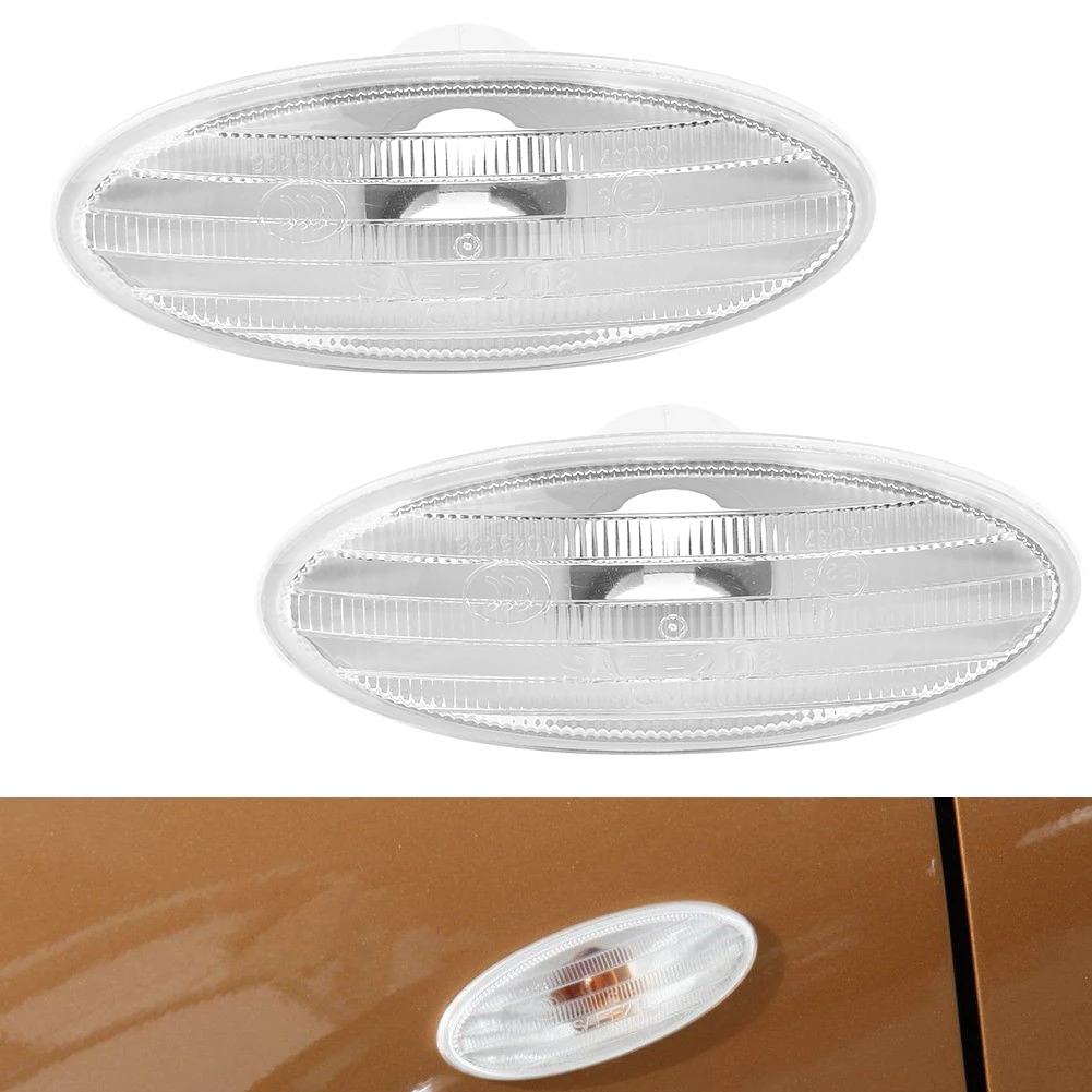 

2X Car Turn Signals Lights Covers Auto Accessories For Nissan Cube Juke Note 26160-89900 261608990A Sides Fender Marker