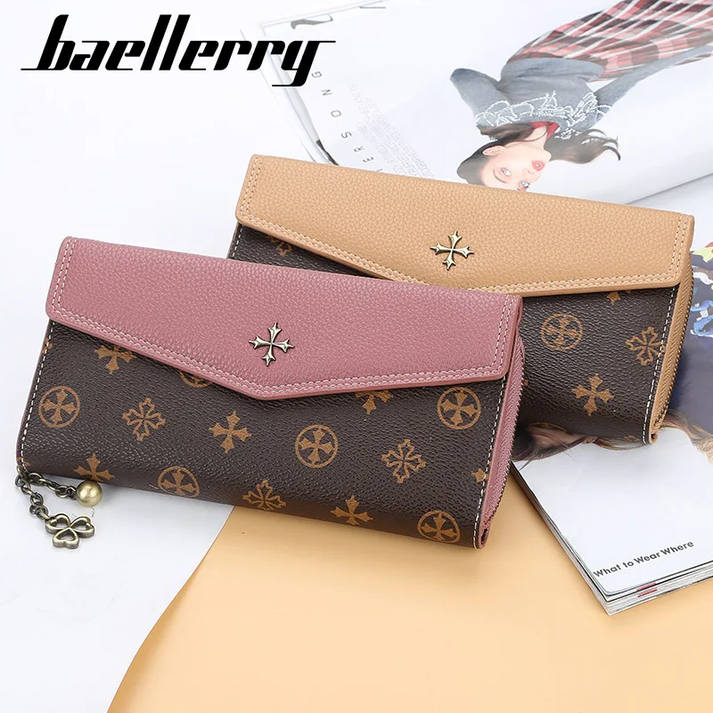 Women PU Leather Long Wallet Fashion Female Coin Purses Cellphone Clutch Card Holder 8Z