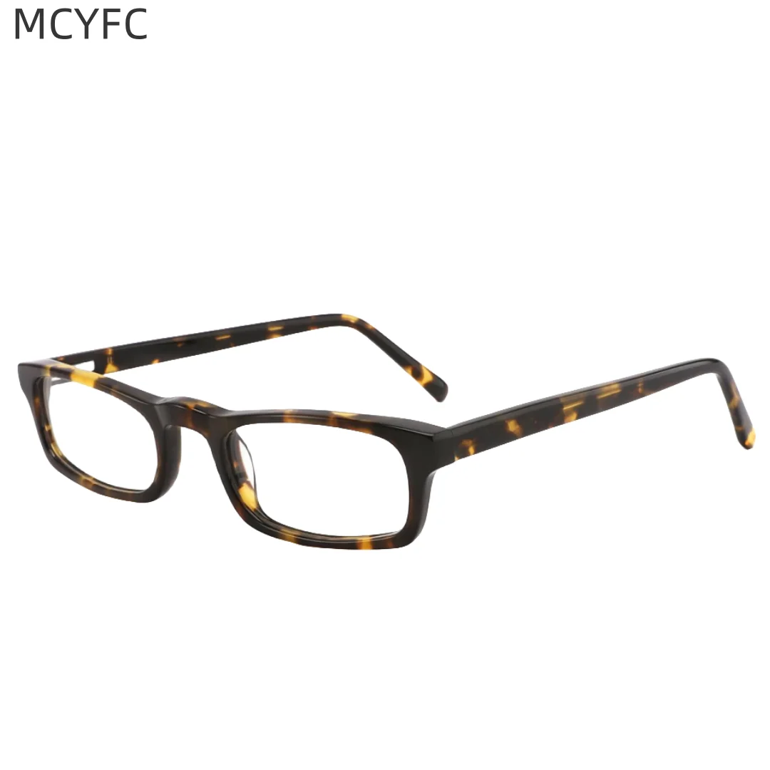 

MCYFC Square Glasses Frames for Male Business Full Rime Acetate Eyeglasses Frame Myopic Hyperopic Prescription Optical Spectacle