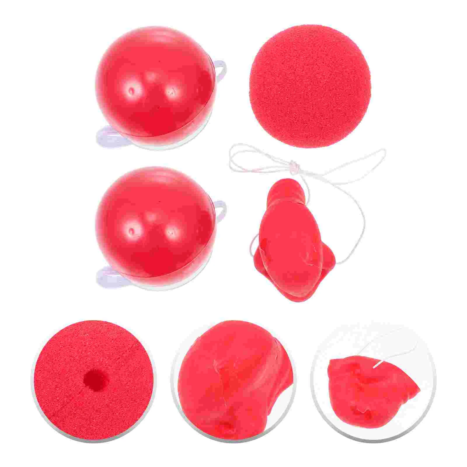 

Clown Nose Red Noses Prop Sponge Cosplay Circus Party Carnival Costume Kids Glowing Accessory Performance Bulk Masquerade Up
