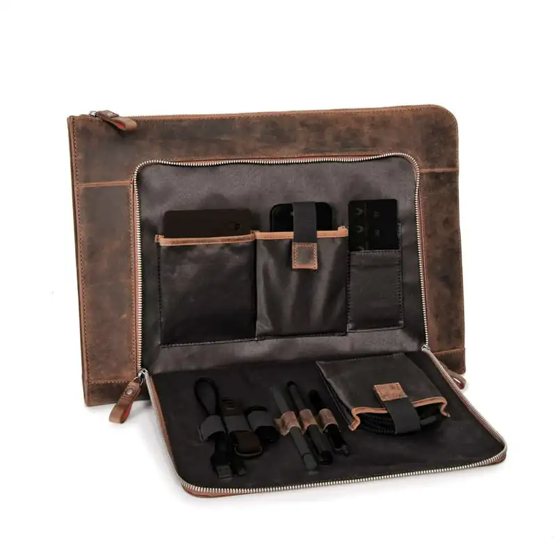 

Gorgeous Genuine Leather London I Sleeve Briefcase For Men's Notebook- Handsome, Durable, High-Quality Design.