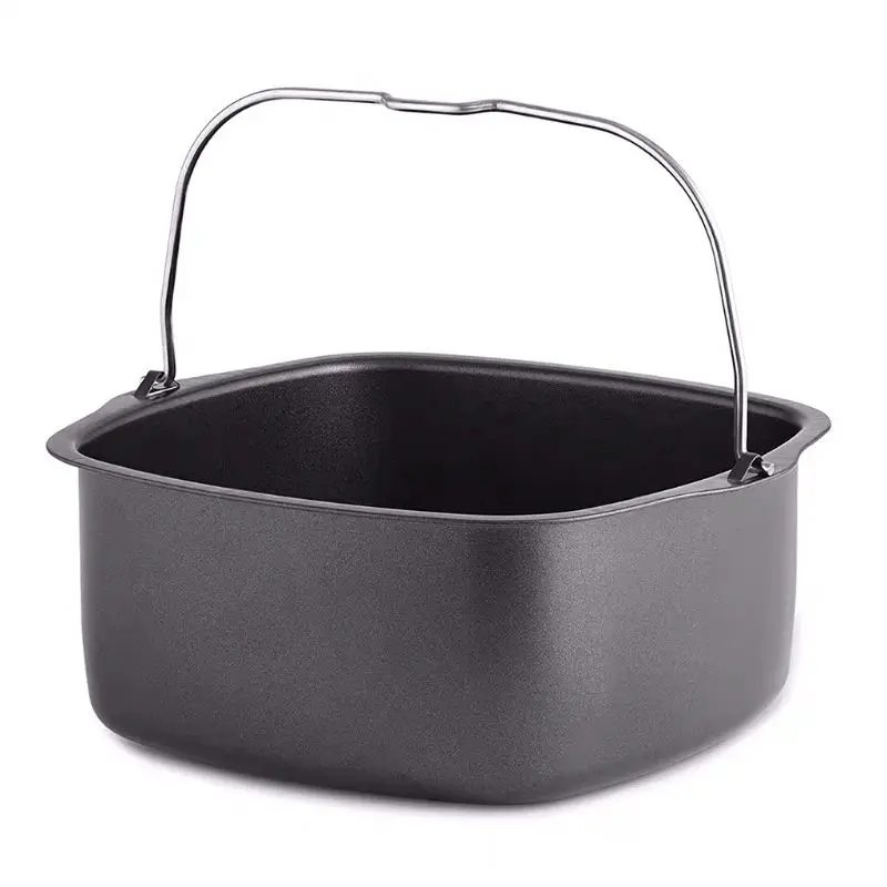 

Square Non Cake Mold Baking Tray Pan Roasting Basket Bakeware Mould Air Fryer Accessories