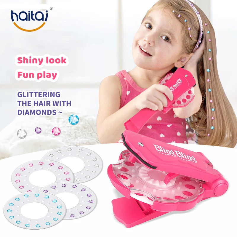 

2022 Hot Sale DIY Girl Hairdressing Toy Crystal Sticker Hairstyle Decoration Hairgems Blinger Nail Art Diamond Sticker Toy