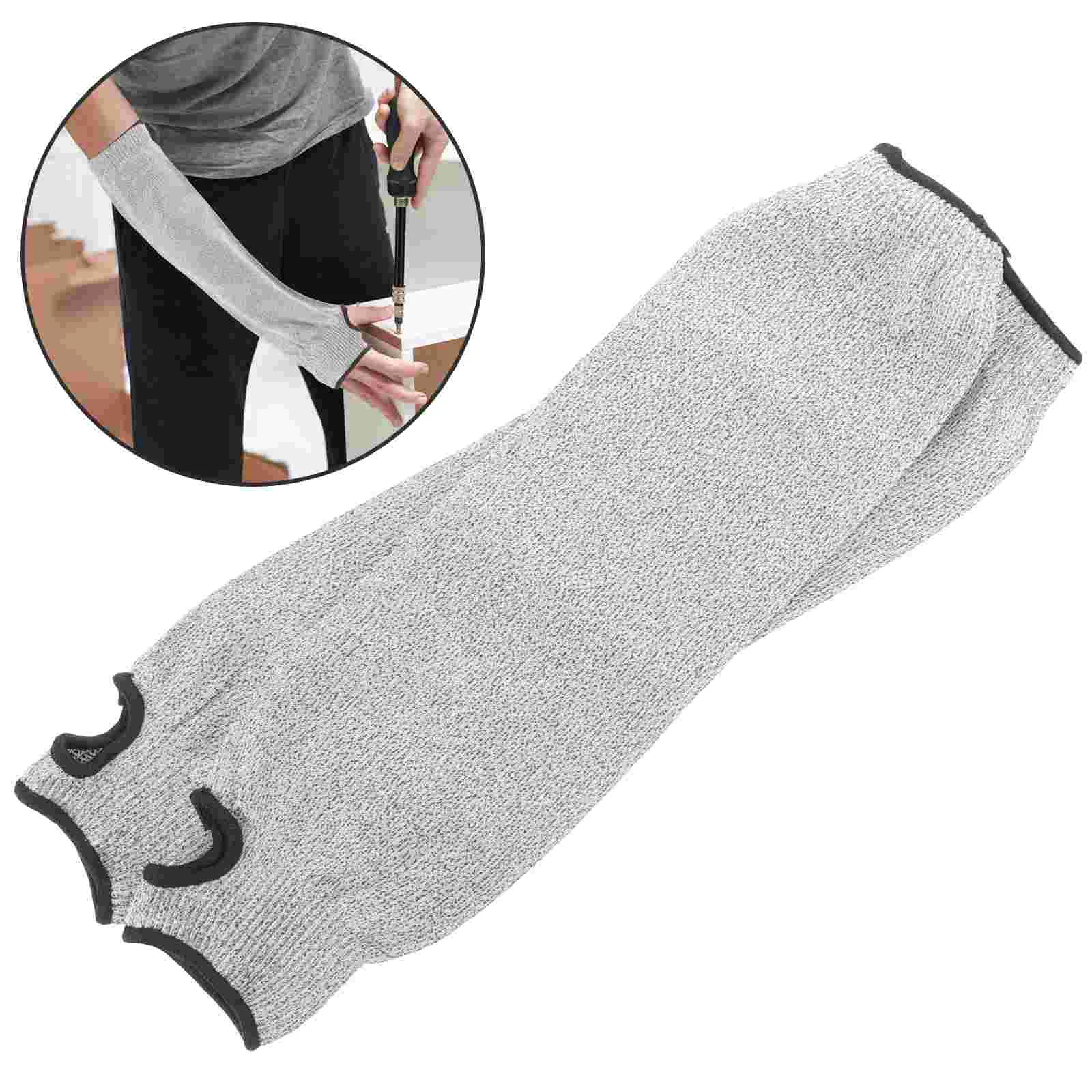 

1 Pair Cut Proof Arm Sleeves Forearm Protection Sleeves Arm Guard for Men Women