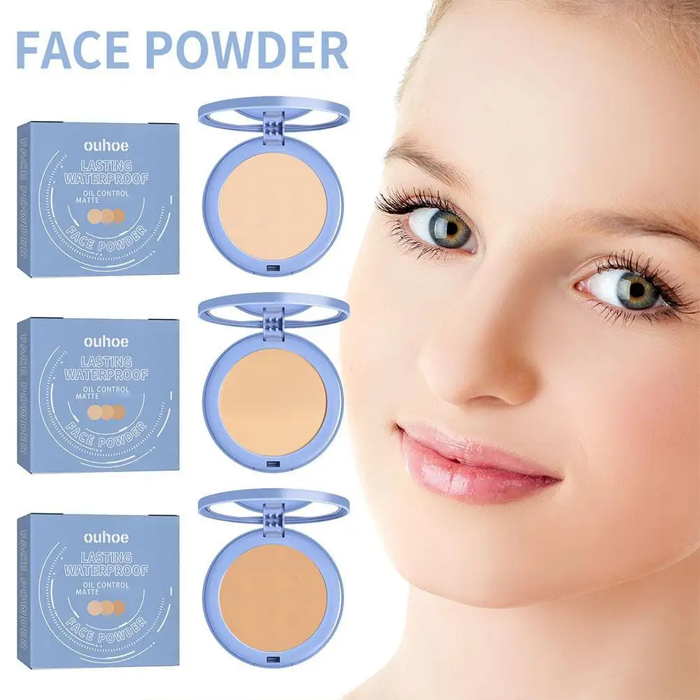 

SACE LADY Face Setting Powder Full Coverage Cushion Pressed Powder Long Lasting Waterproof Concealer Makeup Cosmetics Make Up