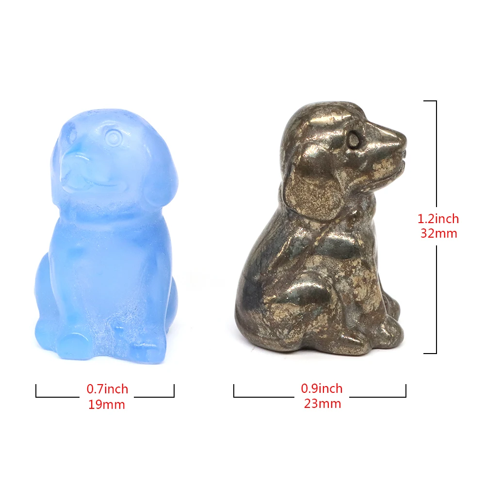 Мини-статуэтка бульдога из камня