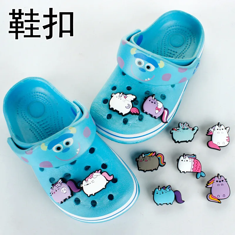 10 шт. милый пушистый кот творческий красочный кавайный обувной орнамент игрушки кукла джибитсы croдля CSS украшение подарок на день рождения для девочки