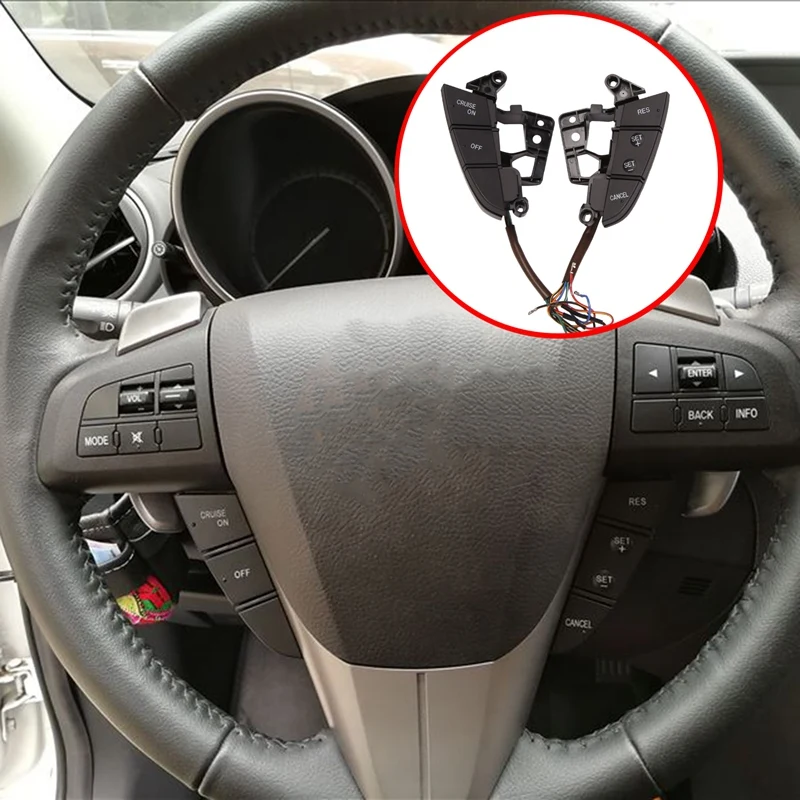 

Кнопка переключателя круиз-контроля на руль автомобиля для Mazda 3, аксессуары