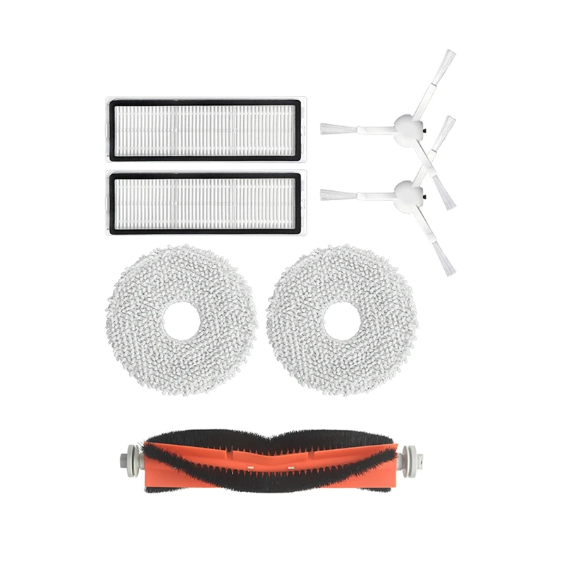 

7Pcs For Xiaomi Mijia B101CN Sweeping Robot Main Brush Rag Filter Kit Accessories Replacement Washable Rag Spare Parts