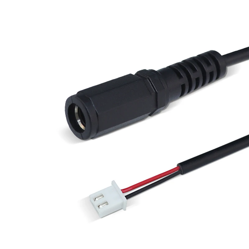 

Black DC 5521 Female Plug To 2 Core 2464 22awg OD 0.3m Wire XH 2.54 Terminal 5.5*2.1 MM 3.5mm DC To Terminal Cable
