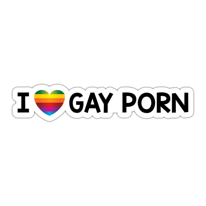 

Hot Creative I Love Gay Porn Interesting Car Stickers and Decals Cover Scratches for Bumper Bodywork SUV PVC15*4cm