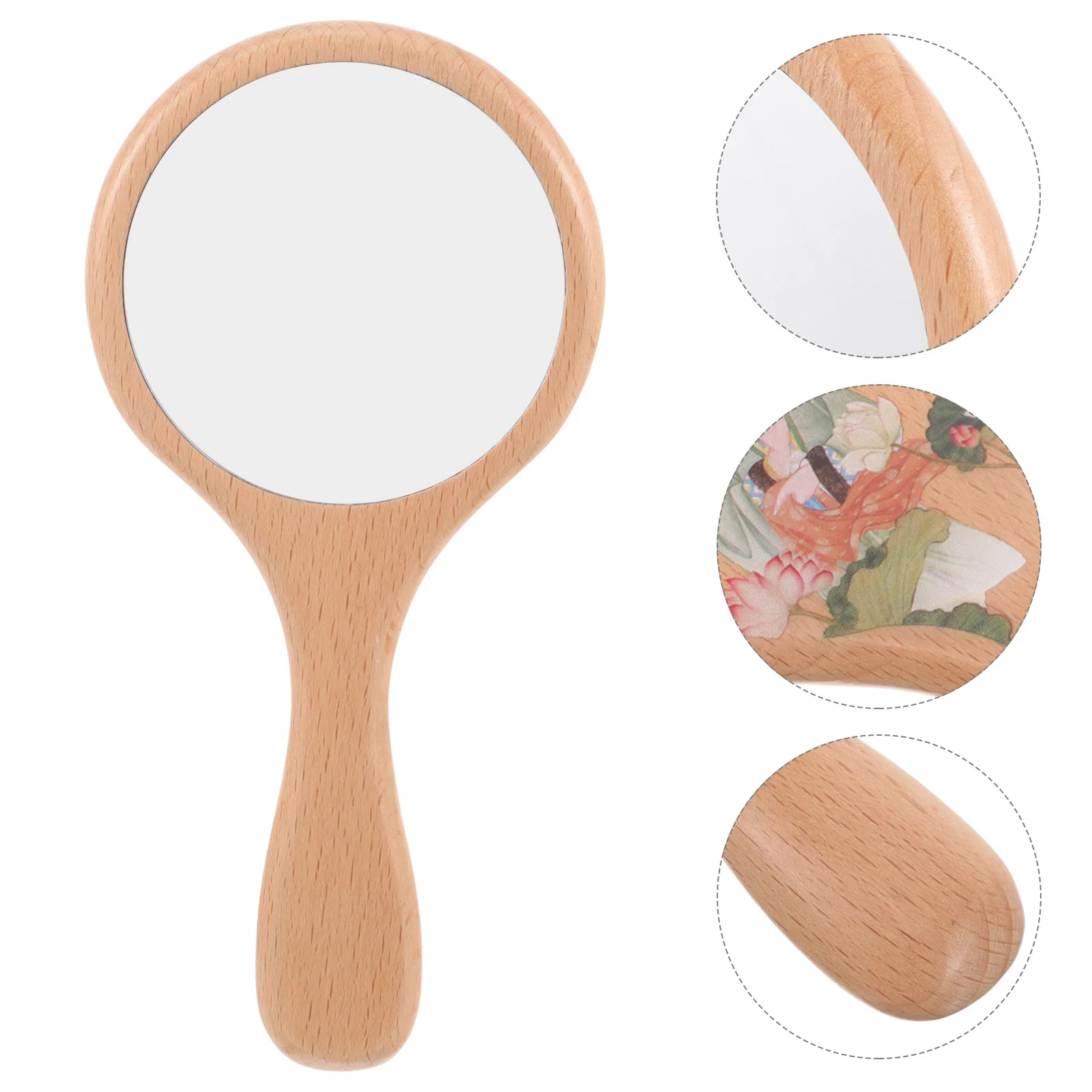 Ручное дорожное зеркало косметический светильник винтажный портативный