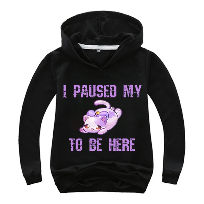 

2022 New Anime Aphmau summer thin 4-14y kids Aphmau Fashion polyester Long Sleeve Kids Kawaii print Hoodie sweatshirt hot sell