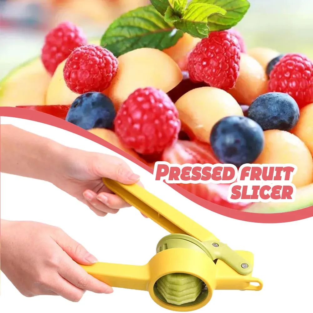 

Household Stainless Steel Pressed Fruit Splitter Fruit Dicer Chopper Egg Slicer Easy To Store Clean Creative Home Accessories