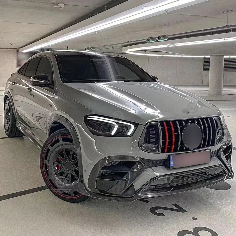 GLE900 Rocket B Стиль Углеродное волокно Fender Flare Передний разделитель губ Задний