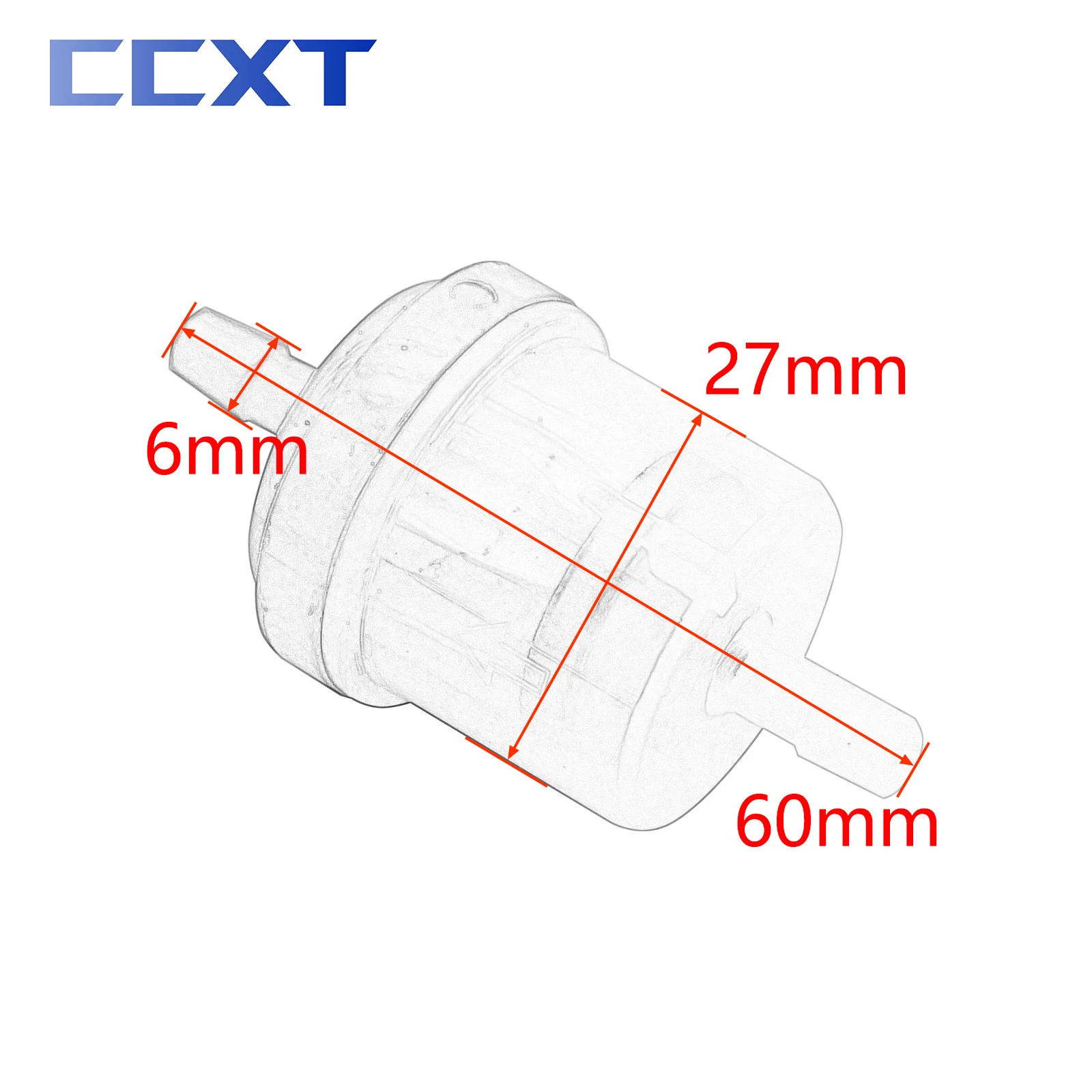 100 шт. универсальные топливные газовые фильтры бензиновый газовый масляный