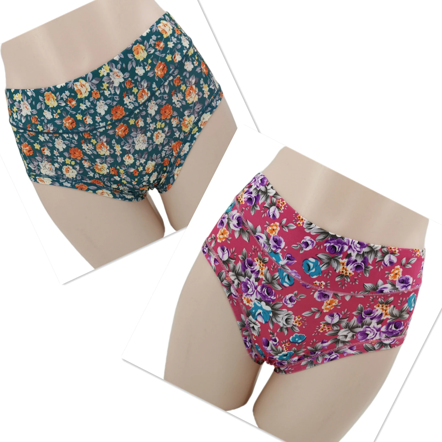 

Трусики Panti Sexi женские большого размера, пикантное нижнее белье с цветочным принтом, Трусы со средней талией