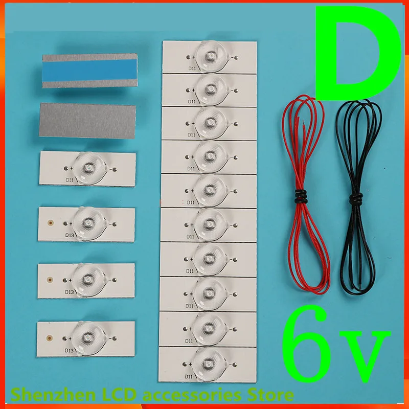 100% НОВЫЕ высококачественные лампы 3 В 6 SMD с оптическими линзами Fliter для ремонта