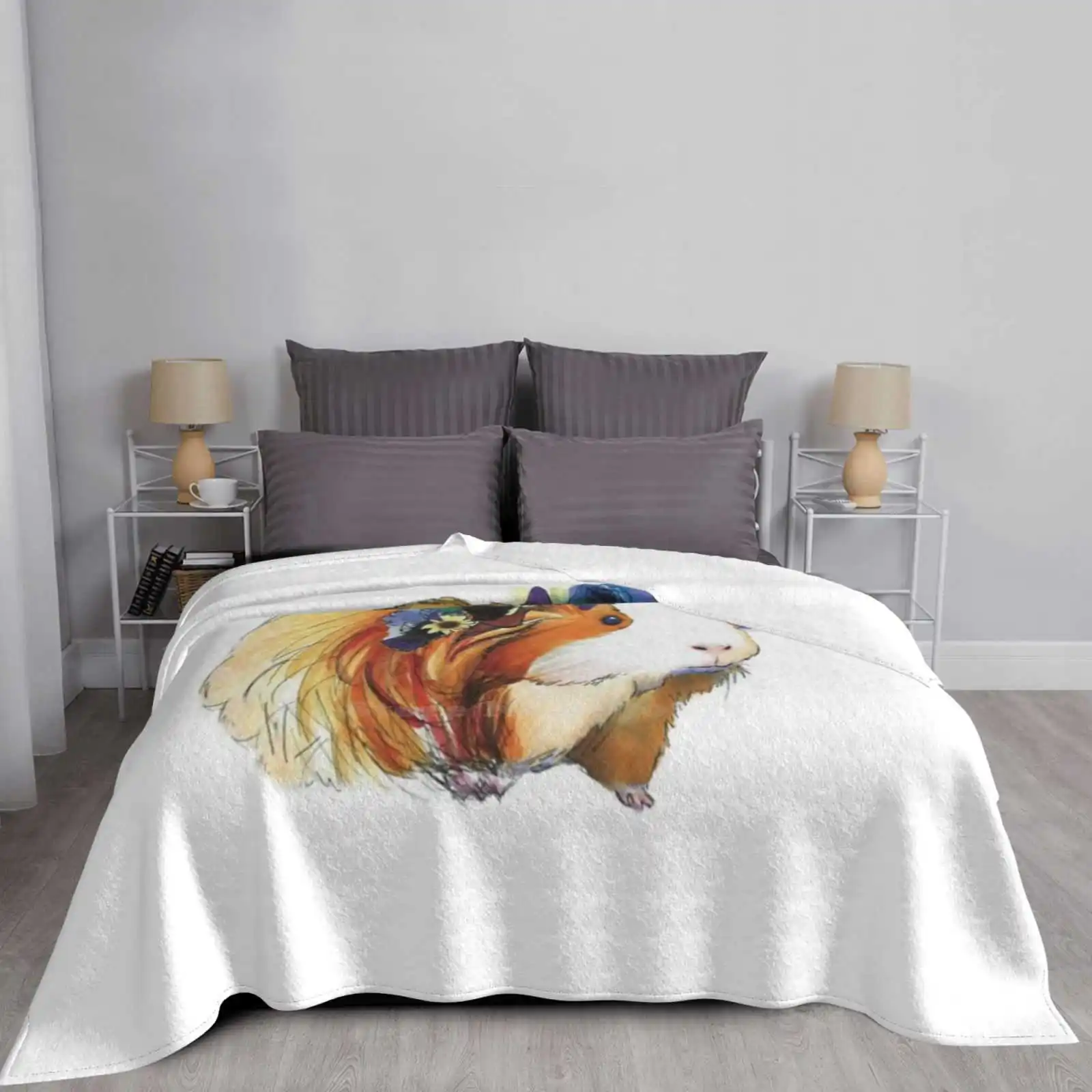 Sittin' Piggy низкая цена новый принт новинка модное мягкое теплое одеяло цветочная