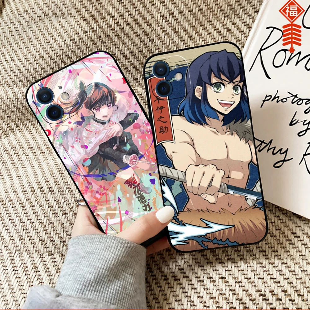 

Ghost Slayer Phone Case For Funda iPhone 13 12 11 Pro Max Mini X XR XS Max SE 2020 6 6s 7 8 Plus Coque Back Soft Carcasa