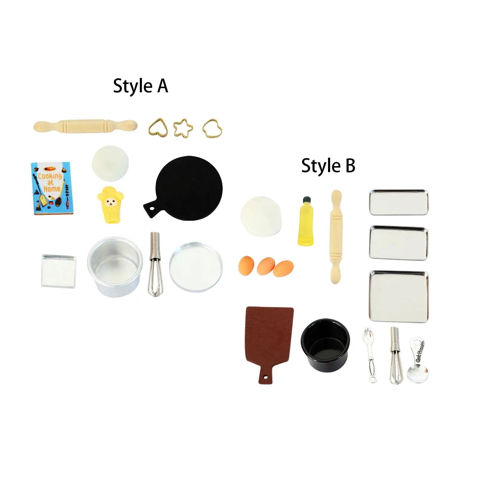 

Реалистичная миниатюрная форма для выпечки, миниатюрный набор для выпечки еды, модель «сделай сам»