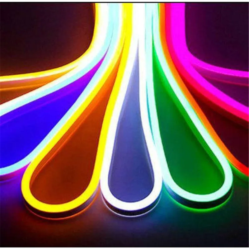 

Flexible Neon Strip 5 Meters/Set 6*12mm DC 12V Silicone Material/Modified Rubber Waterproof IP65 Modeling Led Light