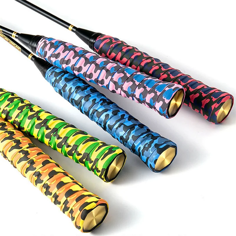 

Sweat Racket Tape Grip Anti-Slip Tennis Badminton Squash Band Slingshot Fishing Rod Handle Camouflage/Leopard Print Hand Glue