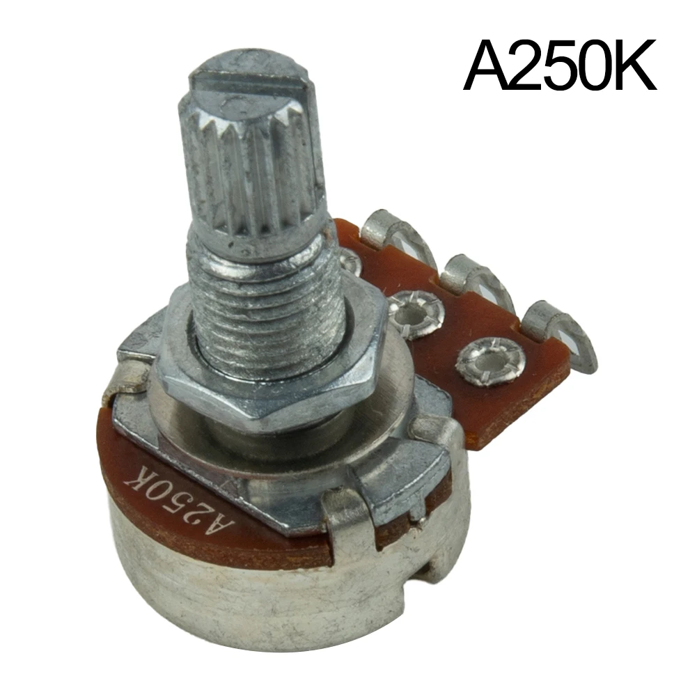 

Brand New Guitar Potentiometer Guitar Parts/kits A500K Approx.10g Guitar Volume Tone Metal Plastic Potentiometer