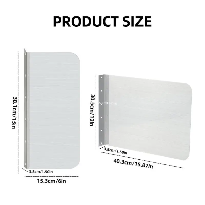 2 шт. брызговик для раковины металлический щиток домашнего бассейна защита легко