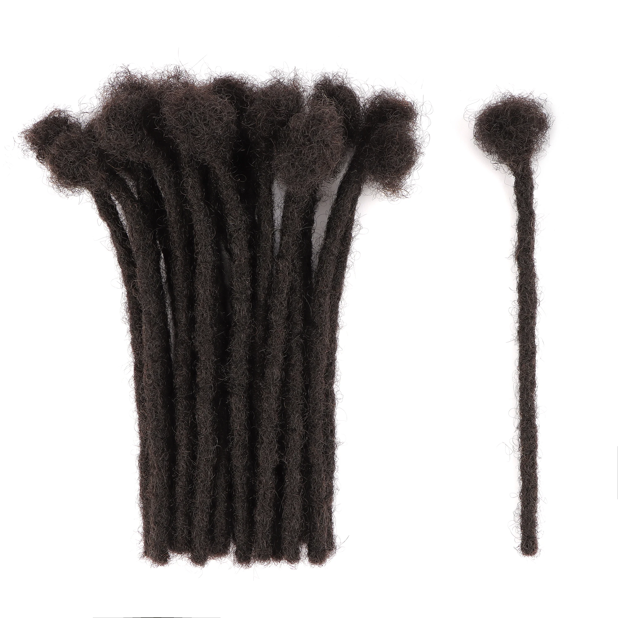 Orientfashion Дреды из человеческих волос Loc Extensions Kinky Straight cabelo humano