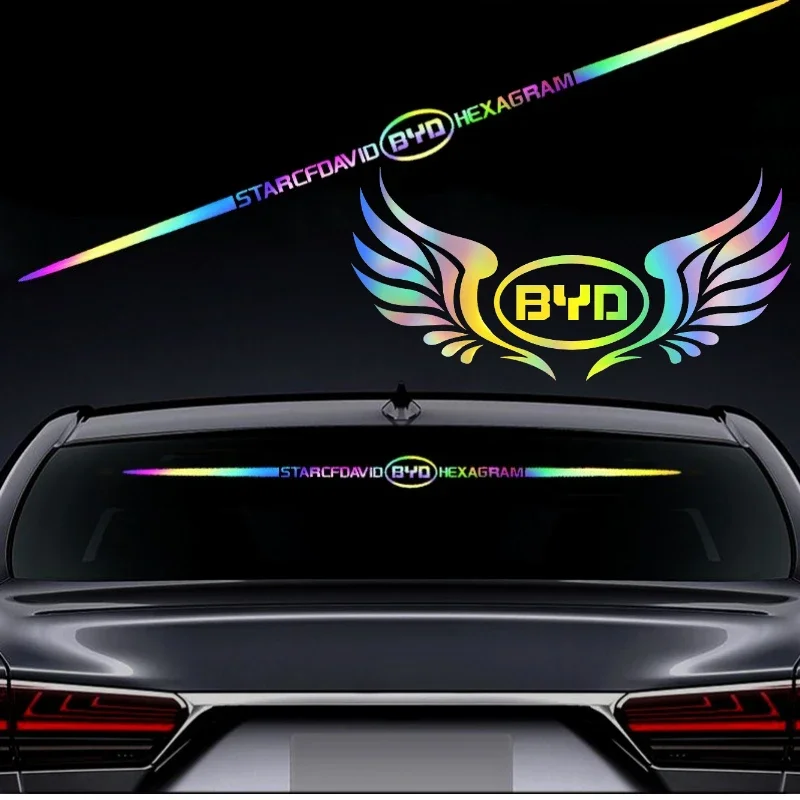 Автомобильная лазерная наклейка с крыльями для BYD F0 F3 G6 S6 Song Yuan Qin Tang Surui L3 F6 S8 M6 F3R S7
